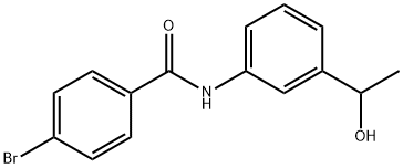 4-bromo-N-[3-(1-hydroxyethyl)phenyl]benzamide Structure