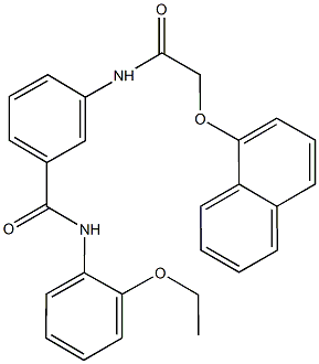 N-(2-ethoxyphenyl)-3-{[(1-naphthyloxy)acetyl]amino}benzamide Structure