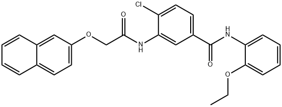 4-chloro-N-(2-ethoxyphenyl)-3-{[(2-naphthyloxy)acetyl]amino}benzamide Structure