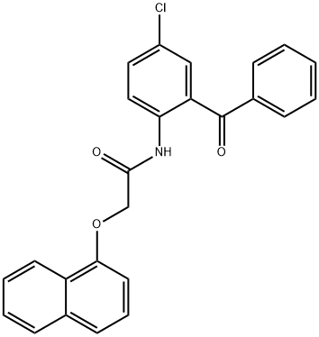 N-(2-benzoyl-4-chlorophenyl)-2-(1-naphthyloxy)acetamide Structure