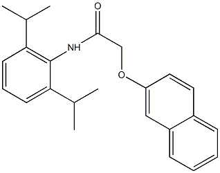 N-(2,6-diisopropylphenyl)-2-(2-naphthyloxy)acetamide 구조식 이미지