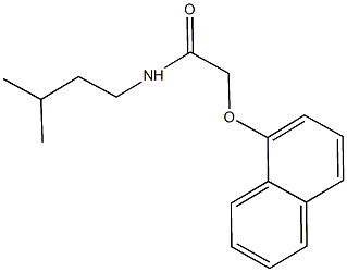 N-isopentyl-2-(1-naphthyloxy)acetamide Structure