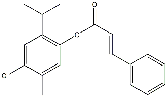 4-chloro-2-isopropyl-5-methylphenyl 3-phenylacrylate Structure