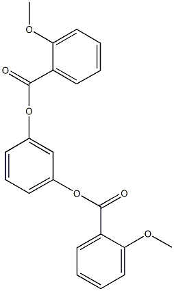 3-[(2-methoxybenzoyl)oxy]phenyl 2-methoxybenzoate 구조식 이미지