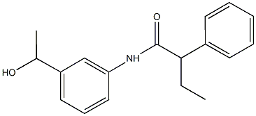 N-[3-(1-hydroxyethyl)phenyl]-2-phenylbutanamide Structure