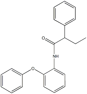 N-(2-phenoxyphenyl)-2-phenylbutanamide Structure