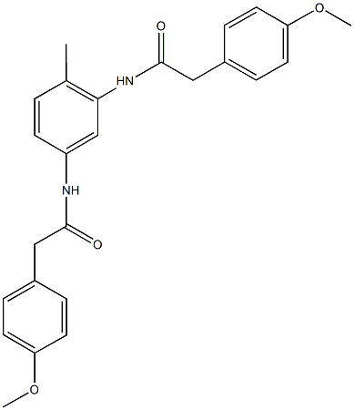 2-(4-methoxyphenyl)-N-(3-{[(4-methoxyphenyl)acetyl]amino}-4-methylphenyl)acetamide Structure