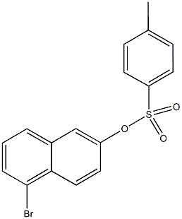 5-bromo-2-naphthyl 4-methylbenzenesulfonate Structure