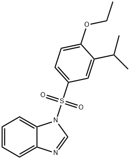 4-(1H-benzimidazol-1-ylsulfonyl)-2-isopropylphenyl ethyl ether Structure