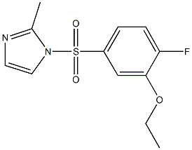 ethyl 2-fluoro-5-[(2-methyl-1H-imidazol-1-yl)sulfonyl]phenyl ether Structure