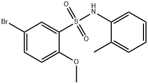 5-bromo-2-methoxy-N-(2-methylphenyl)benzenesulfonamide Structure