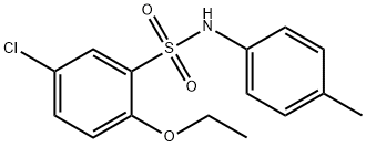 5-chloro-2-ethoxy-N-(4-methylphenyl)benzenesulfonamide 구조식 이미지