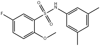N-(3,5-dimethylphenyl)-5-fluoro-2-methoxybenzenesulfonamide Structure