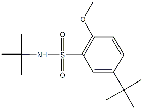 N,5-ditert-butyl-2-methoxybenzenesulfonamide Structure