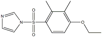 ethyl 4-(1H-imidazol-1-ylsulfonyl)-2,3-dimethylphenyl ether 구조식 이미지