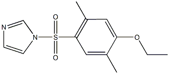 ethyl 4-(1H-imidazol-1-ylsulfonyl)-2,5-dimethylphenyl ether Structure