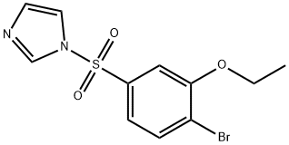 2-bromo-5-(1H-imidazol-1-ylsulfonyl)phenyl ethyl ether 구조식 이미지