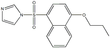 4-(1H-imidazol-1-ylsulfonyl)-1-naphthyl propyl ether Structure