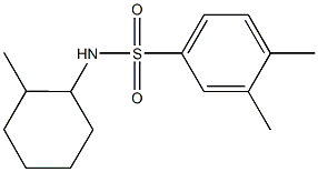 3,4-dimethyl-N-(2-methylcyclohexyl)benzenesulfonamide Structure