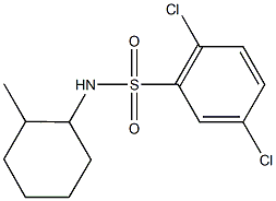 2,5-dichloro-N-(2-methylcyclohexyl)benzenesulfonamide Structure