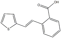 2-[2-(2-thienyl)vinyl]benzoic acid 구조식 이미지