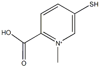 2-carboxy-1-methyl-5-sulfanylpyridinium 구조식 이미지