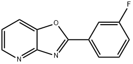 2-(3-fluorophenyl)[1,3]oxazolo[4,5-b]pyridine 구조식 이미지