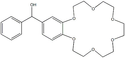 2,3,5,6,8,9,11,12,14,15-decahydro-1,4,7,10,13,16-benzohexaoxacyclooctadecin-18-yl(phenyl)methanol Structure