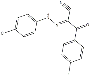 2-[(4-chlorophenyl)hydrazono]-3-(4-methylphenyl)-3-oxopropanenitrile Structure