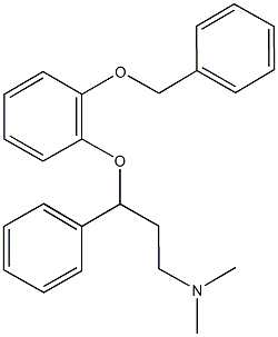 3-[2-(benzyloxy)phenoxy]-N,N-dimethyl-3-phenyl-1-propanamine Structure