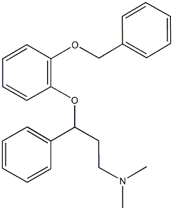 3-[2-(benzyloxy)phenoxy]-N,N-dimethyl-3-phenyl-1-propanamine 구조식 이미지