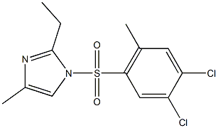 1-[(4,5-dichloro-2-methylphenyl)sulfonyl]-2-ethyl-4-methyl-1H-imidazole Structure