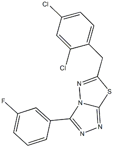 6-(2,4-dichlorobenzyl)-3-(3-fluorophenyl)[1,2,4]triazolo[3,4-b][1,3,4]thiadiazole 구조식 이미지