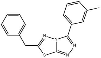 6-benzyl-3-(3-fluorophenyl)[1,2,4]triazolo[3,4-b][1,3,4]thiadiazole Structure