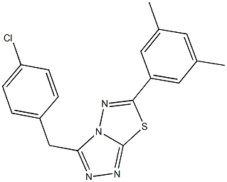 3-(4-chlorobenzyl)-6-(3,5-dimethylphenyl)[1,2,4]triazolo[3,4-b][1,3,4]thiadiazole Structure
