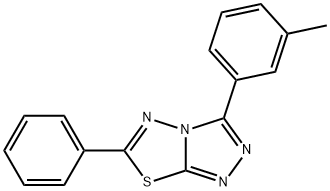 3-(3-methylphenyl)-6-phenyl[1,2,4]triazolo[3,4-b][1,3,4]thiadiazole Structure