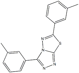 3,6-bis(3-methylphenyl)[1,2,4]triazolo[3,4-b][1,3,4]thiadiazole Structure