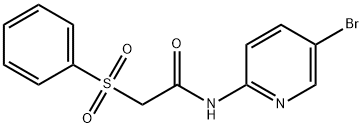 N-(5-bromo-2-pyridinyl)-2-(phenylsulfonyl)acetamide Structure