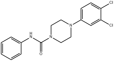 4-(3,4-dichlorophenyl)-N-phenyl-1-piperazinecarboxamide 구조식 이미지