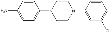 4-[4-(3-chlorophenyl)-1-piperazinyl]phenylamine Structure