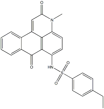 4-ethyl-N-(3-methyl-2,7-dioxo-2,7-dihydro-3H-naphtho[1,2,3-de]quinolin-6-yl)benzenesulfonamide Structure