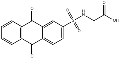 {[(9,10-dioxo-9,10-dihydro-2-anthracenyl)sulfonyl]amino}acetic acid Structure