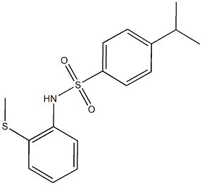 4-isopropyl-N-[2-(methylsulfanyl)phenyl]benzenesulfonamide Structure