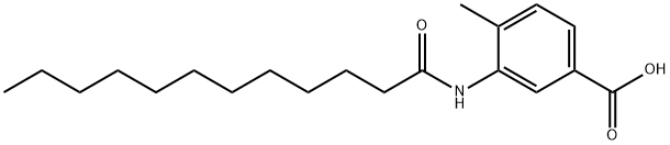 3-(dodecanoylamino)-4-methylbenzoic acid 구조식 이미지