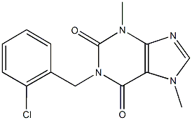 1-(2-chlorobenzyl)-3,7-dimethyl-3,7-dihydro-1H-purine-2,6-dione Structure