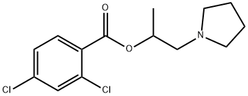 1-methyl-2-(1-pyrrolidinyl)ethyl 2,4-dichlorobenzoate Structure