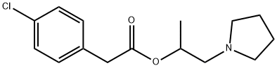 1-methyl-2-(1-pyrrolidinyl)ethyl (4-chlorophenyl)acetate Structure