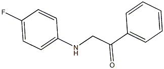 2-(4-fluoroanilino)-1-phenylethanone Structure