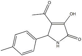 4-acetyl-3-hydroxy-5-(4-methylphenyl)-1,5-dihydro-2H-pyrrol-2-one 구조식 이미지