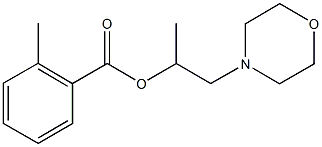 1-methyl-2-(4-morpholinyl)ethyl 2-methylbenzoate 구조식 이미지